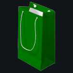 Sacola Para Presentes Pequena Verdadeiro Verde<br><div class="desc">A psicologia colorida do verde é uma cor legal que simboliza a natureza e o mundo natural. Talvez por causa das suas fortes associações com a natureza, se pense frequentemente que o verde representa tranquilidade, boa sorte, saúde e ciúmes.</div>