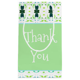 Sacola Para Presentes Pequena Verde Suave Bonito