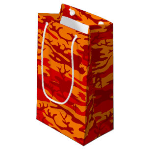 Sacola Para Presentes Pequena Vermelho Camo da lava