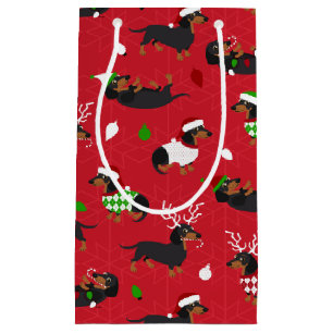 Sacola Para Presentes Pequena Vermelho de Natal