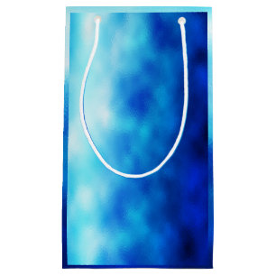 Sacola Para Presentes Pequena Vidro Azul