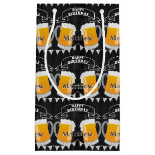 Sacola Para Presentes Pequena Vidro de Cerveja Personalizado de Bico-de-Bico-de-