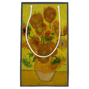 Sacola Para Presentes Pequena Vincent Van Gogh 15 Sunflower Painting