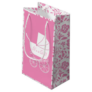 Sacola Para Presentes Pequena Vintage Baby Carruagem Chá Belo