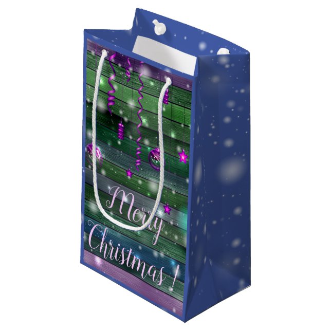 Sacola Para Presentes Pequena Vintage Green (Frente inclinada)