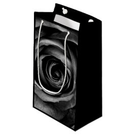 Sacola Para Presentes Pequena Vintagem Floral Decorativa de Flor Rosa Preta