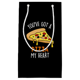 Sacola Para Presentes Pequena Você tem uma pizza, minha picareta de pizza engraç
