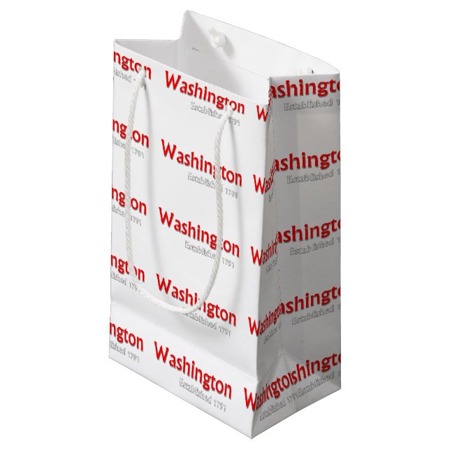 Sacola Para Presentes Pequena Washington Gift Bag, Pequeno Glossy (Frente inclinada)