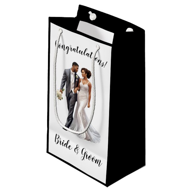Sacola Para Presentes Pequena Wedding Gift Bag (Frente inclinada)