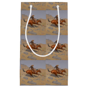 Sacola Para Presentes Pequena Western Cowboys Gift Bag
