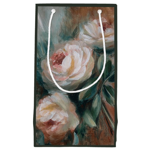 Sacola Para Presentes Pequena White Roses (Frente)