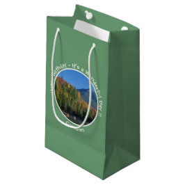 Sacola Para Presentes Pequena Whiteface Mountain, Adirondack Autumn Party Items