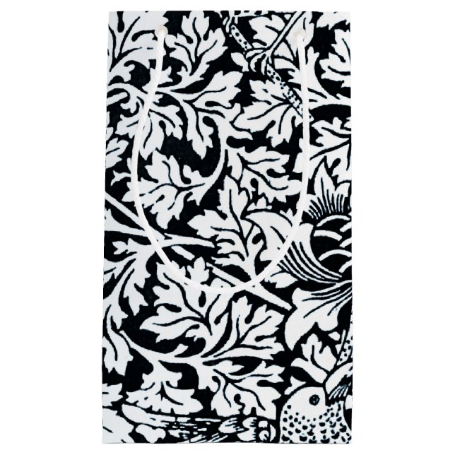 Sacola Para Presentes Pequena William Morris Floral Pattern Bird Anenome (Frente)