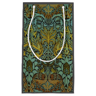 Sacola Para Presentes Pequena William Morris Peacock Dragon Wallpaper