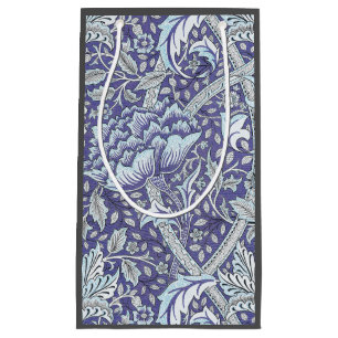 Sacola Para Presentes Pequena William Morris Windrush Padrão Floral Azul
