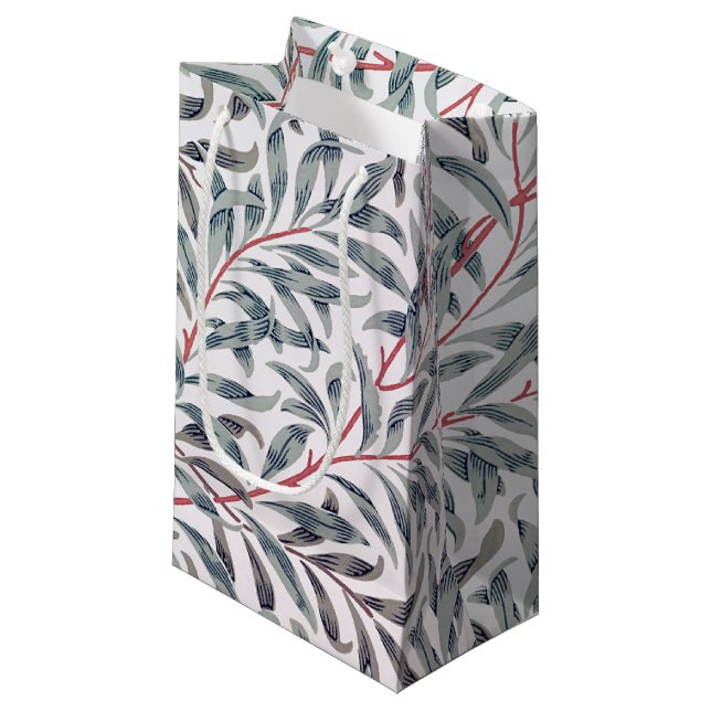 Sacola Para Presentes Pequena Willow Pattern, William Morris Small Gift Bag (Frente inclinada)