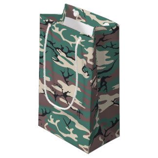 Sacola Para Presentes Pequena Woodland Camo