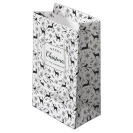 Sacola Para Presentes Pequena Woodland Reindeer - Feriado Personalizado