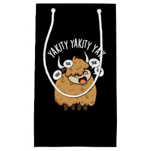 Sacola Para Presentes Pequena Yakity Yakity Yak Piada Animal Engraçada Fundo Esc