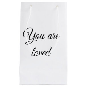 Sacola Para Presentes Pequena You are loved sun motivation quote mindful blessed