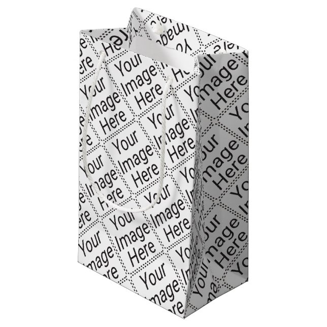 Sacola Para Presentes Pequena zazzle_wrappingpaper_tiled_YIH (Frente inclinada)