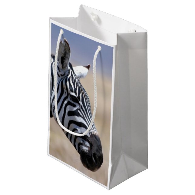 Sacola Para Presentes Pequena Zebra (Frente inclinada)