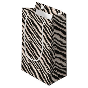 Sacola Para Presentes Pequena Zebra tira textura perfeita + suas ideias