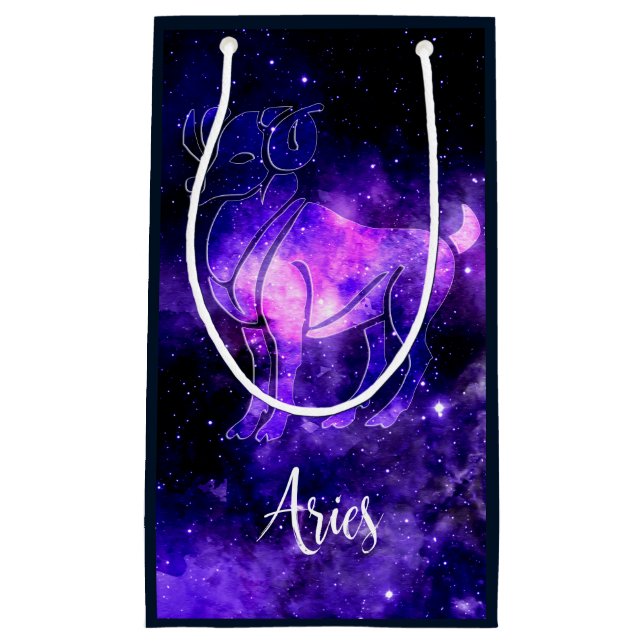 Sacola Para Presentes Pequena Zodíaco: Aries (Frente)