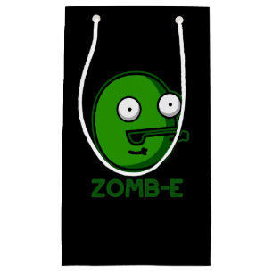 Sacola Para Presentes Pequena Zomb-E Dia de as Bruxas engraçado Zombie Alphabet 