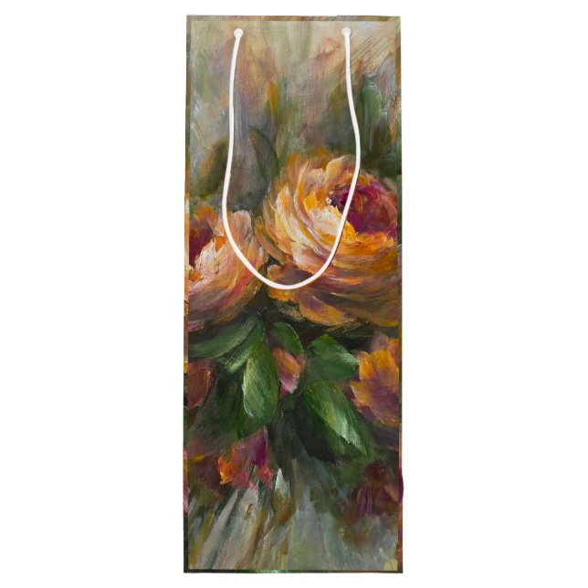 Sacola Para Vinho 315 Rosas (Verso)