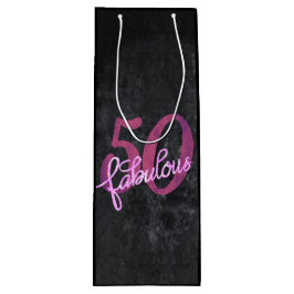 Sacola Para Vinho 50 e Fabuloso | Roxo de ameixa e Grunge Rosa