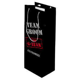 Sacola Para Vinho A Equipe G-Team Groom