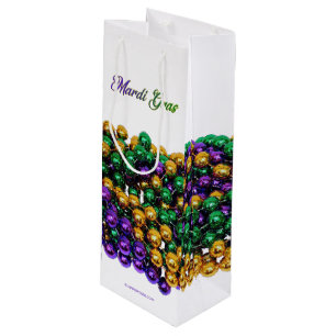 Sacola Para Vinho A icônica imagem temática de Mardi Gras da Slipper