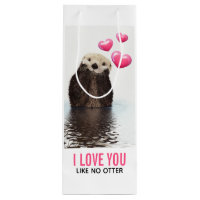 A Lontra Bonita com Corações Rosa Te Ama Pun