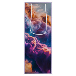 Sacola Para Vinho Abstract Space Nebula Art - Colorful Cosmic