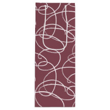 Abstract Swirling Vine | Modern Line Art Mauve