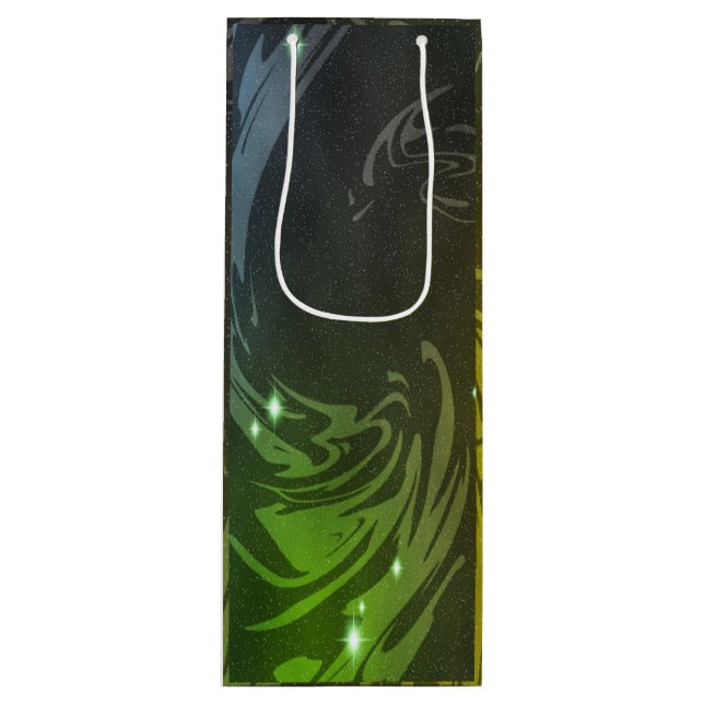 Sacola Para Vinho Abstrato (Frente)