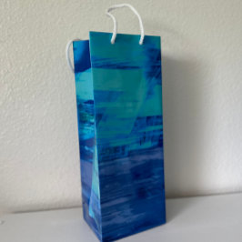 Sacola Para Vinho Abstrato Art Wine Gift Bag