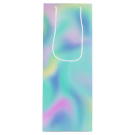 Sacola Para Vinho Abstrato Blurred Bonito Pastel Swirls Padrão Smal