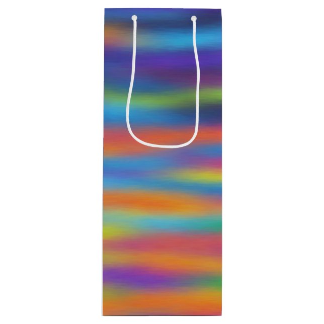 Sacola Para Vinho Abstrato Desert Sunset Sky (Frente)