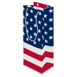 Sacola Para Vinho American Flag Wine Gift Bags