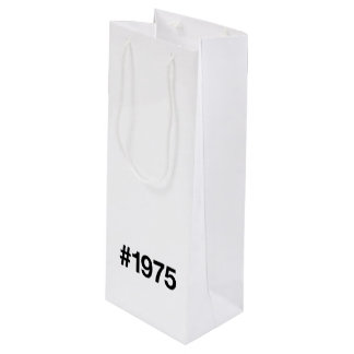 Sacola Para Vinho Aniversário de aniversário de 50 anos da Hashtag 1