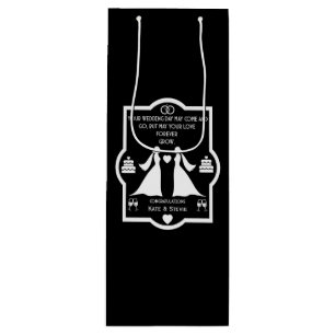 Sacola Para Vinho Aniversário de Casamento de gay Girls