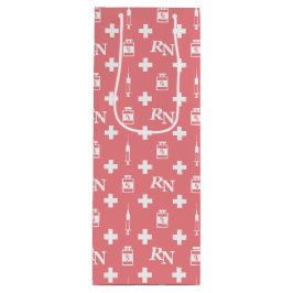 Sacola Para Vinho aniversário de enfermeira registrado