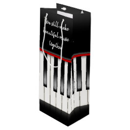 Sacola Para Vinho Aniversário do Piano Keys