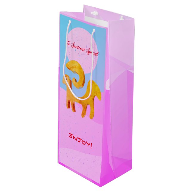 Sacola Para Vinho Aniversário / Vinho 21 de março - 19 de abril Árie (Frente inclinada)