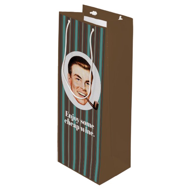 Sacola Para Vinho Aproveite um pouco de vinho barato. (Frente inclinada)