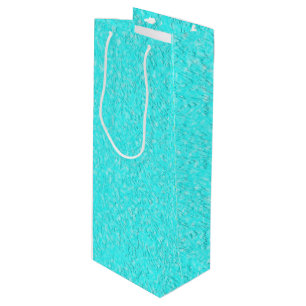 Sacola Para Vinho Aqua Blue