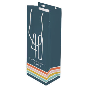 Sacola Para Vinho Arco-Íris Retroativo - Stripes Modernas - Dia 40