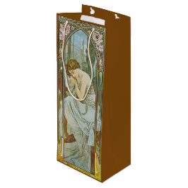 Sacola Para Vinho Art Nouveau Mucha Dama Dormindo Descanso Noturno